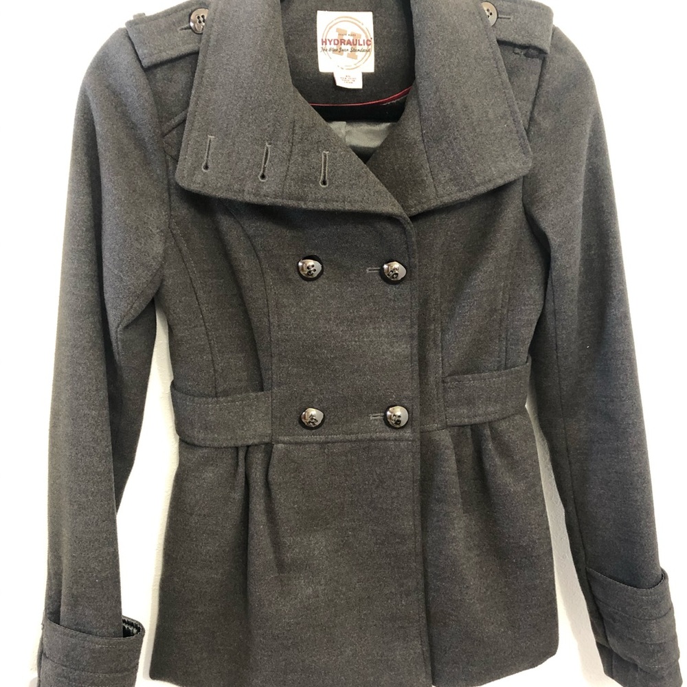 Hydraulic Gray Wool Coat